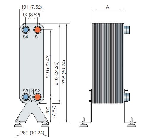 CB 110-مبدل حرارتی جوشی CB 110-مبدل حرارتی صفحه‌ای جوشی-مبدل جوشی آلفالاوال-Alfalaval brazed plate heat exchanger-